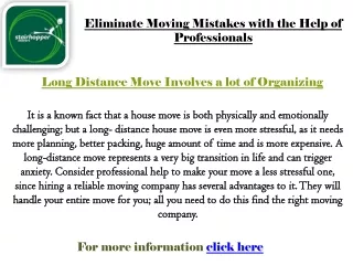 Eliminate Moving Mistakes with the Help of Professionals