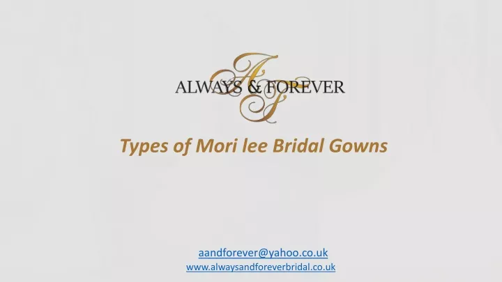 types of mori lee bridal gowns