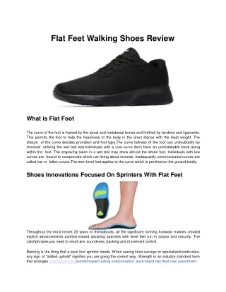 Flat Feet Walking Shoes Review.