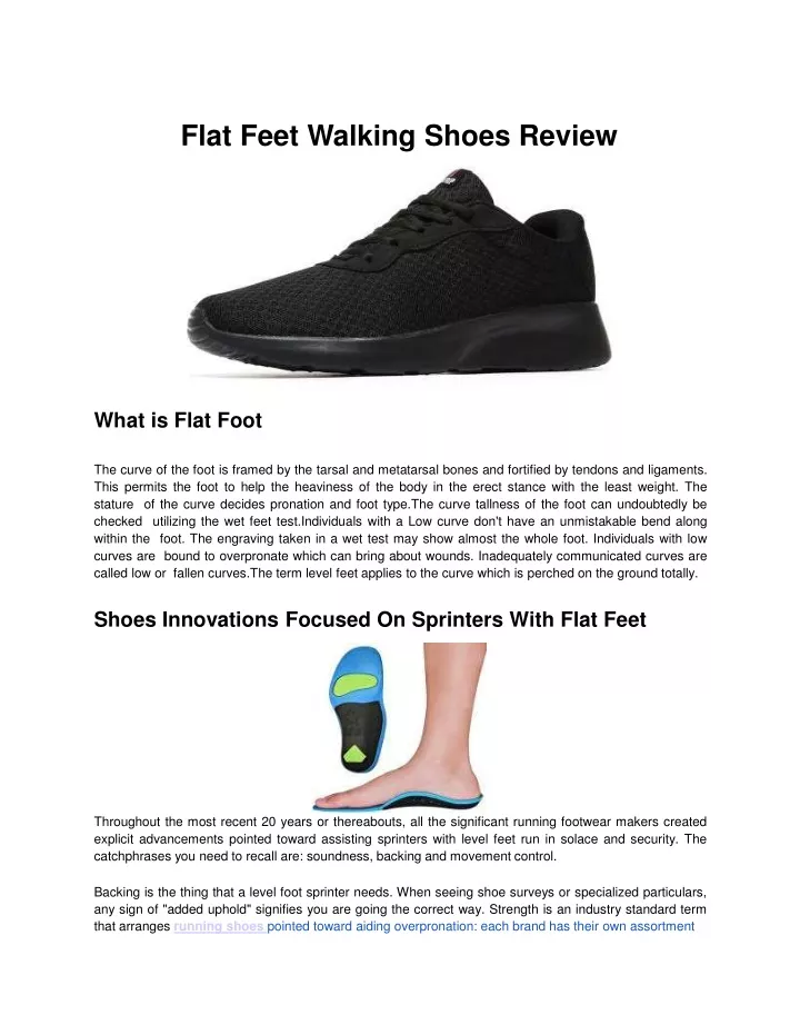 flat feet walking shoes review