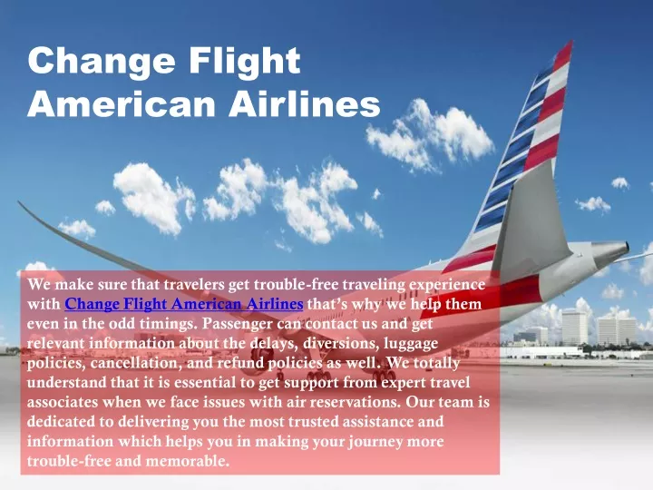 change flight american airlines