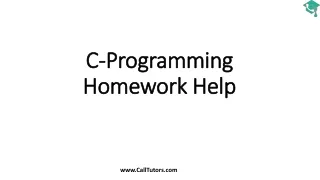 c programming homework help