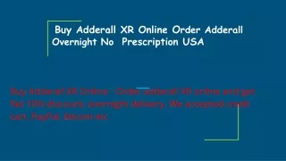 Buy Adderall XR Online overnight
