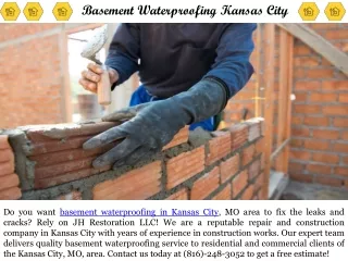 Basement Waterproofing Kansas City