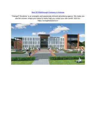 best 2d walkthrough company in lucknow