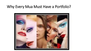why every mua must have a portfolio