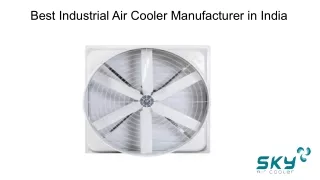 Best Industrial Air Cooler Manufacturer in India