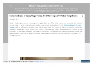 For Interior Designing Services In Saint Petersburg, Florida, Trust The Kitchen And Bath Designers Of Modern Design Home