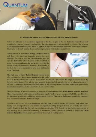 Tattoo Removal clinic