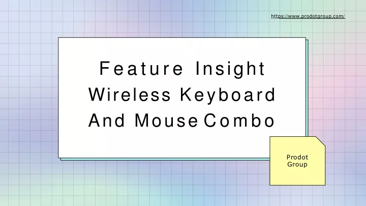 feature insight wireless keyboard and mouse combo