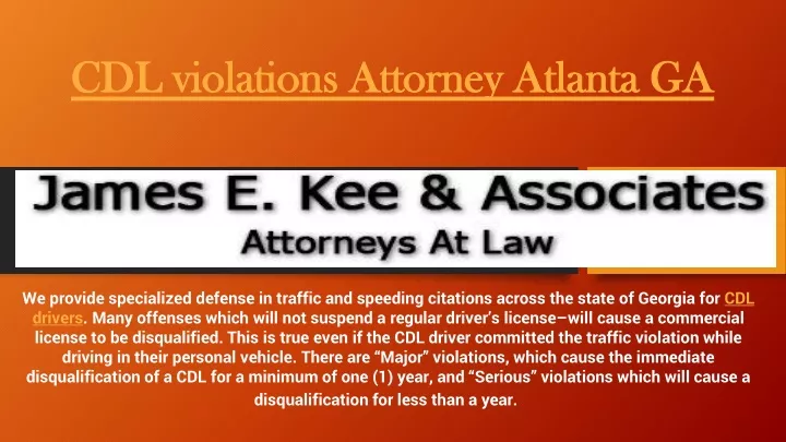 cdl violations attorney atlanta ga