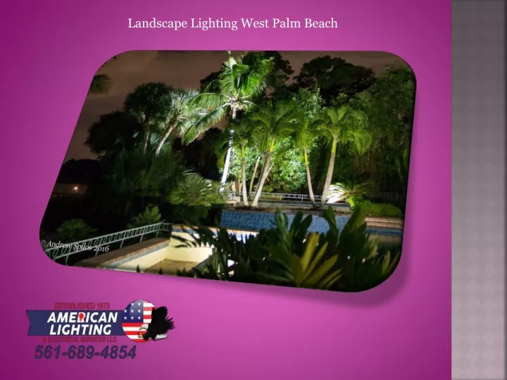 landscape lighting west palm beach