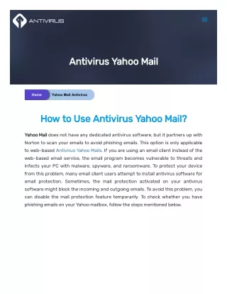 antivirus yahoo mail