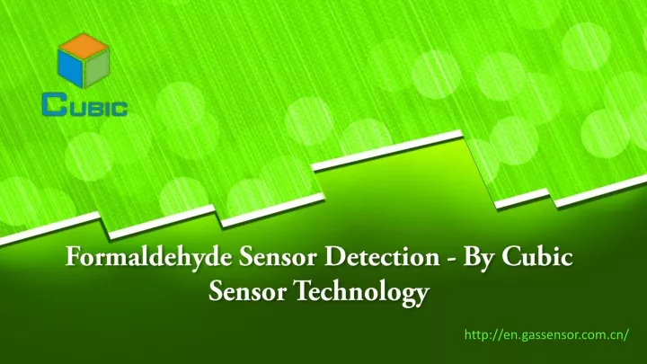 formaldehyde sensor detection by cubic sensor technology