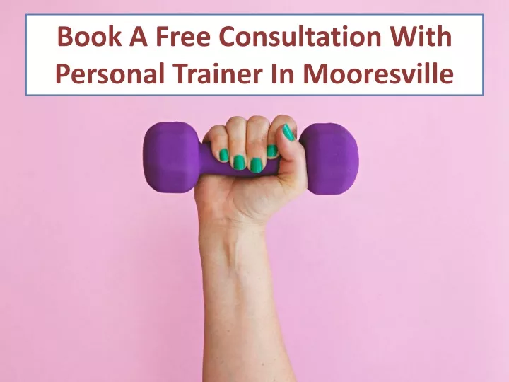 book a free consultation with personal trainer