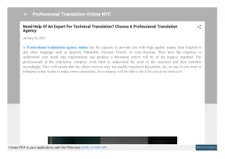 Need Help Of An Expert For Technical Translation? Choose A Professional Translation Agency