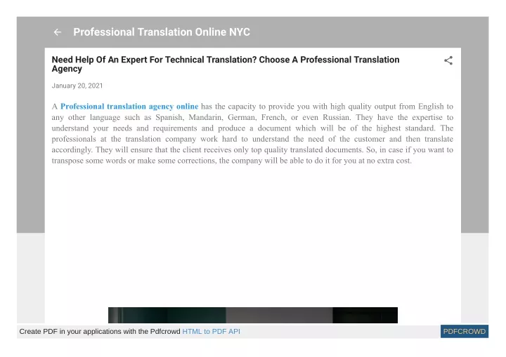 professional translation online nyc