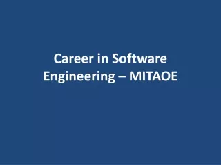 career in software engineering mitaoe