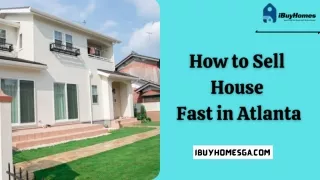 How to Sell House Fast in Atlanta