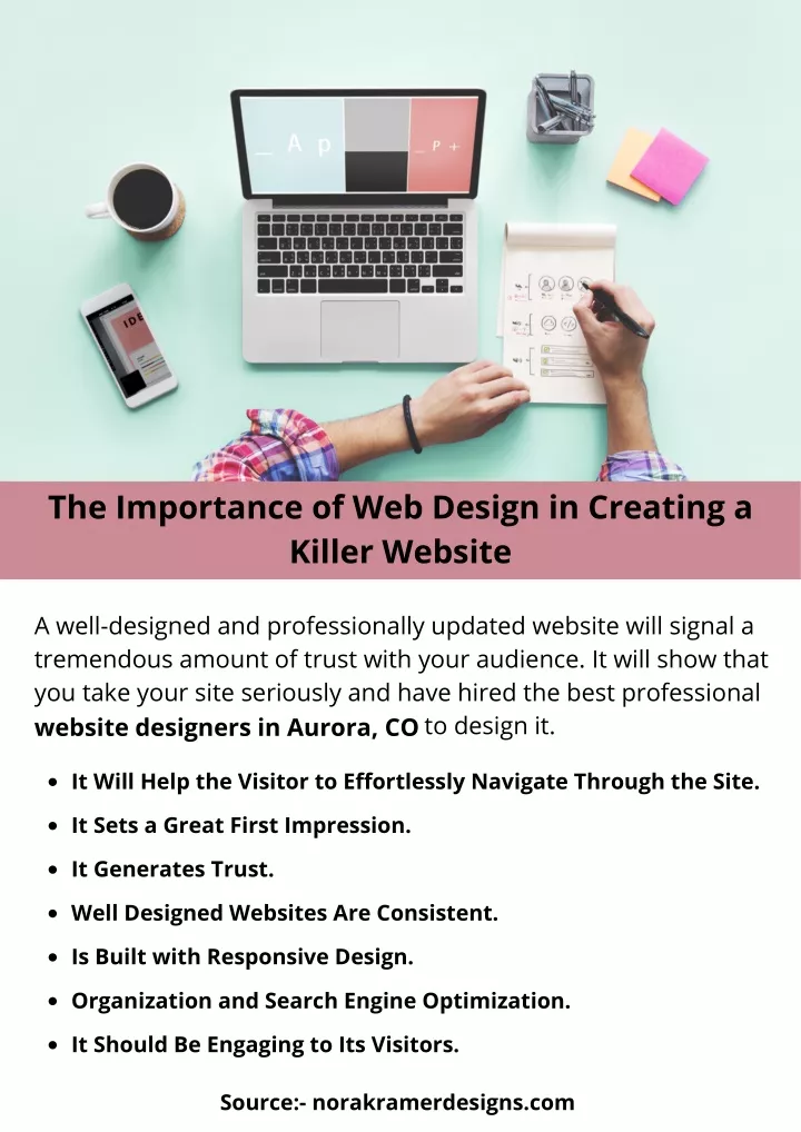 the importance of web design in creating a killer