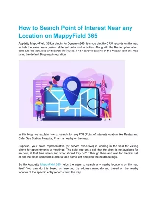 how to search point of interest near any location