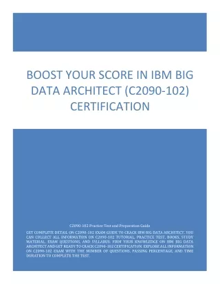 boost your score in ibm big data architect c2090