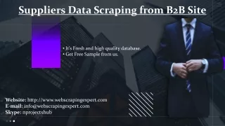 suppliers data scraping from b2b site