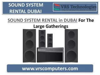 sound system rental dubai