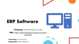 Top ERP System in India | Technology Counter