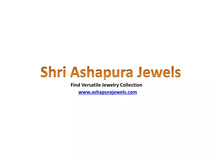 shri ashapura jewels