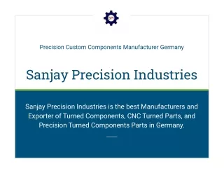 precision custom components manufacturer germany