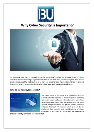 why cyber security is important