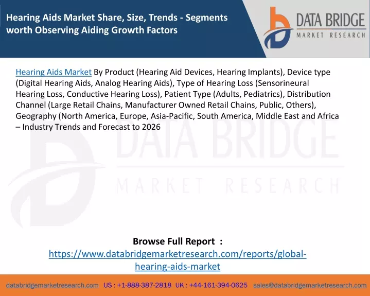 hearing aids market share size trends segments
