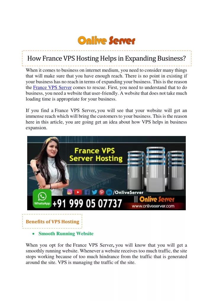 how france vps hosting helps in expanding business