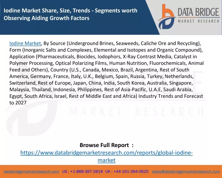 iodine market share size trends segments worth