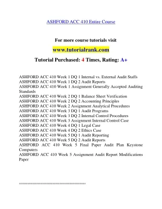 ACC 410 Education Organization- tutorialrank.com