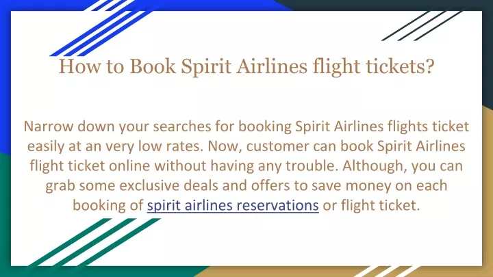 how to book spirit airlines flight tickets