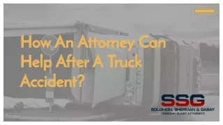 How An Attorney Can Help After A Truck Accident?
