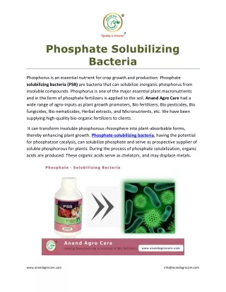 PPT - Isolation of phosphate solubilizing fungi from vegetable ...