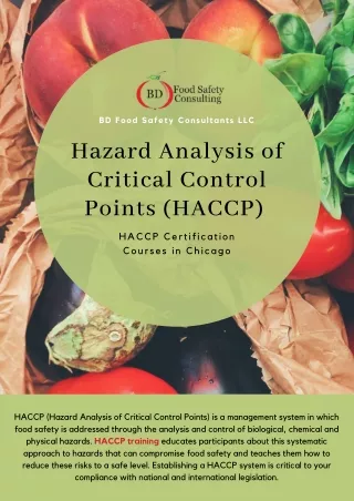 HACCP Certification Training