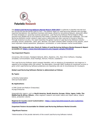 the global lead nurturing software market report