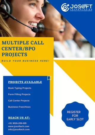 Start a Business in Call Center/BPO and Data Entry Projects