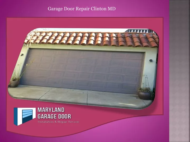 garage door repair clinton md