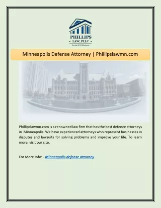 minneapolis defense attorney phillipslawmn com