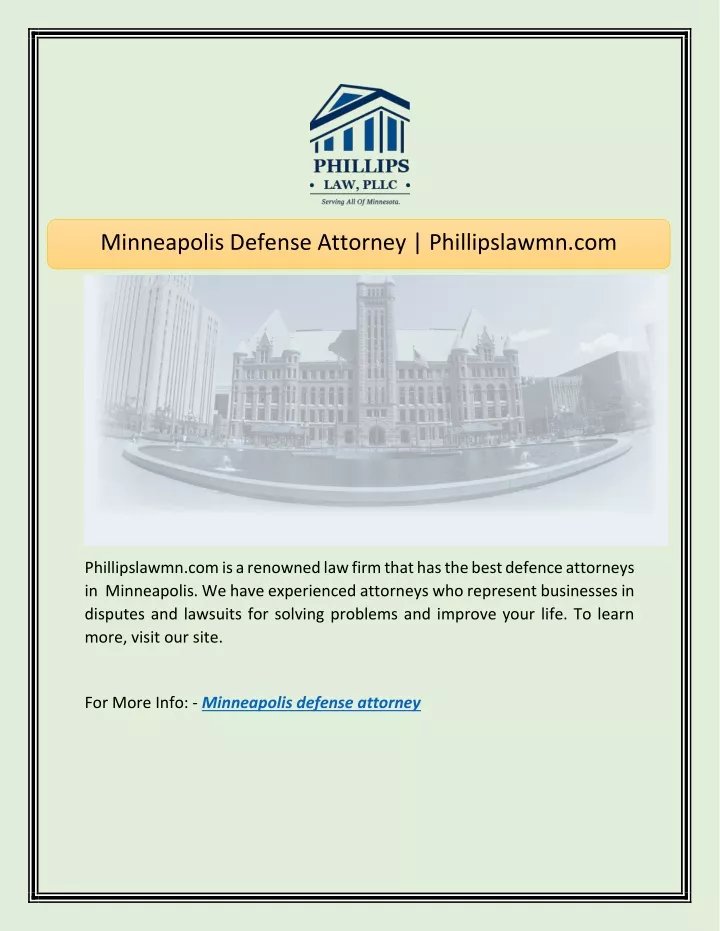 minneapolis defense attorney phillipslawmn com