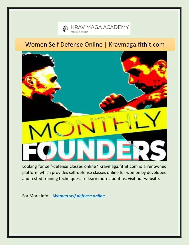 women self defense online kravmaga fithit com