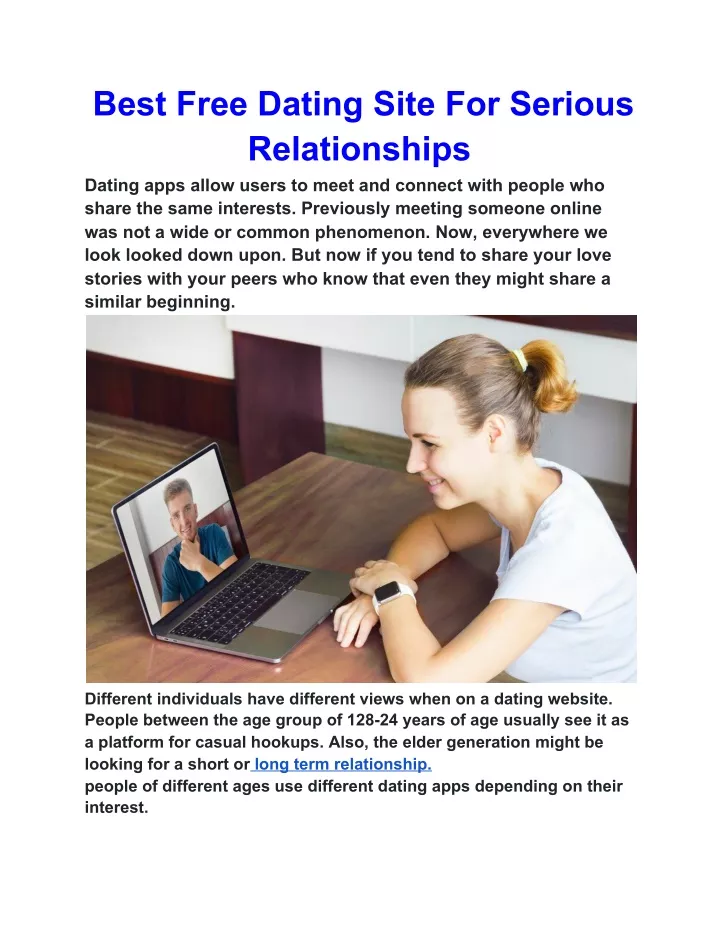 best free dating site for serious relationships