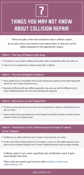 things you may not know about collision repair
