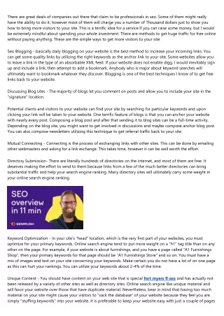 7 Things About fort myers search engine optimization You'll Kick Yourself for Not Knowing