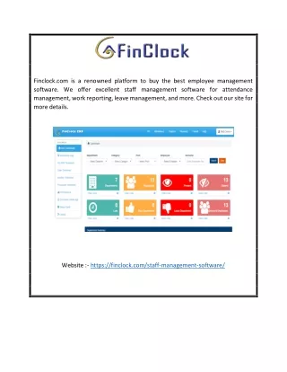 Employee Management System | Finclock.com